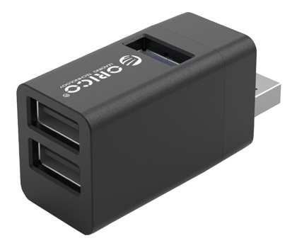 Hub USB Orico Hub USB 3.1 (3x USB-A) MINI-U32L-BK-BP